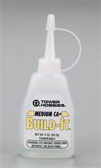TOWR3801 Build-It CA+ Medium Glue 2 oz.